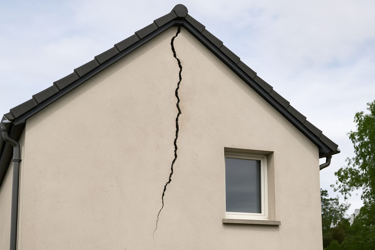 Fissure sur le pignon : pourquoi cette zone est-elle sensible ?