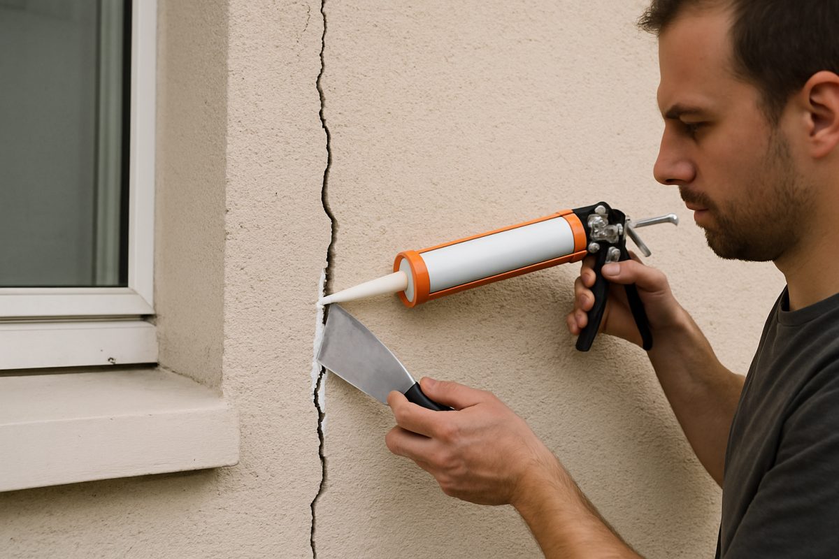 Reboucher une fissure de façade soi-même : quel produit choisir (mastic, enduit, résine) selon la largeur et le mouvement